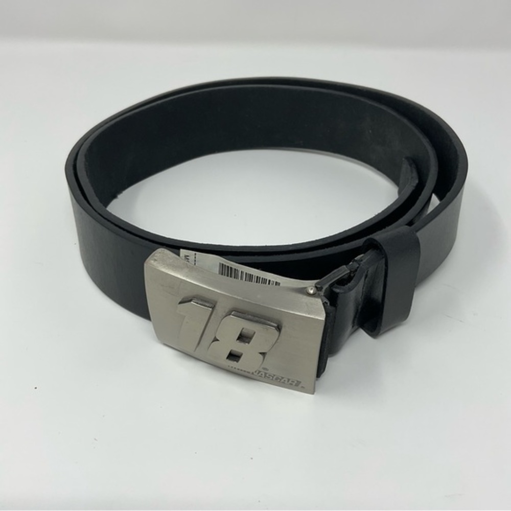 Kyle Busch NASCAR Black‎ Leather Belt